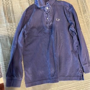 Vineyard vines navy blue toddler boys long sleeve polo shirt